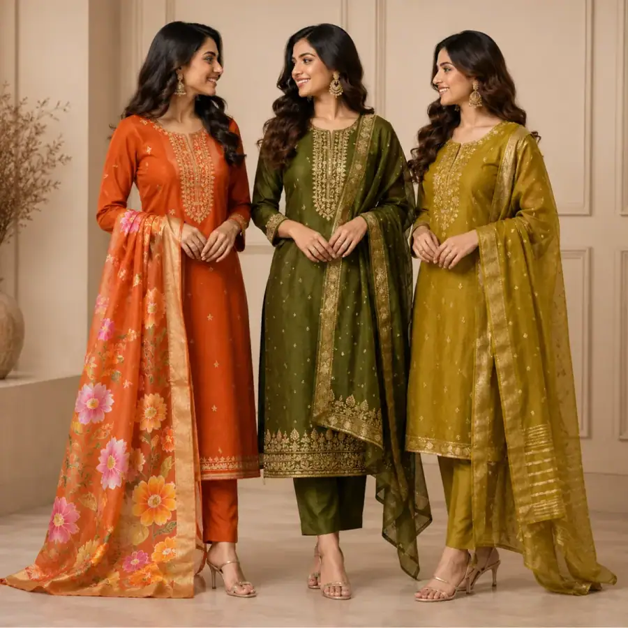 3-Piece Women's Kurti Collection (P-4) in As shown in photos